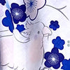 Women's Yukata - Parrot with flowers pint in white - Pac West Kimono