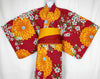 Women's Yukata - Red Floral Print - Pac West Kimono