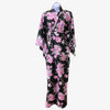 Women's Yukata - Robe style yukata in pink and white cherry blossom print - Pac West Kimono