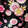 Yukata Girls - Black with floral and temari print - Pac West Kimono