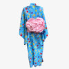 Yukata Girls - Light Blue with teddy bear print - Pac West Kimono
